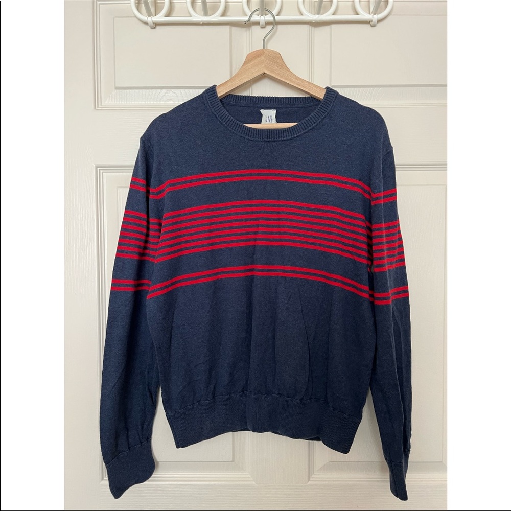 Blue Stripped Long-Sleeve Shirt from Gap